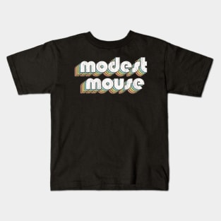 Modest Mouse / Rainbow Vintage Kids T-Shirt